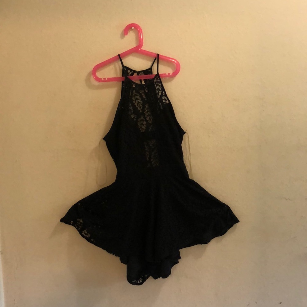 Black Lace Romper